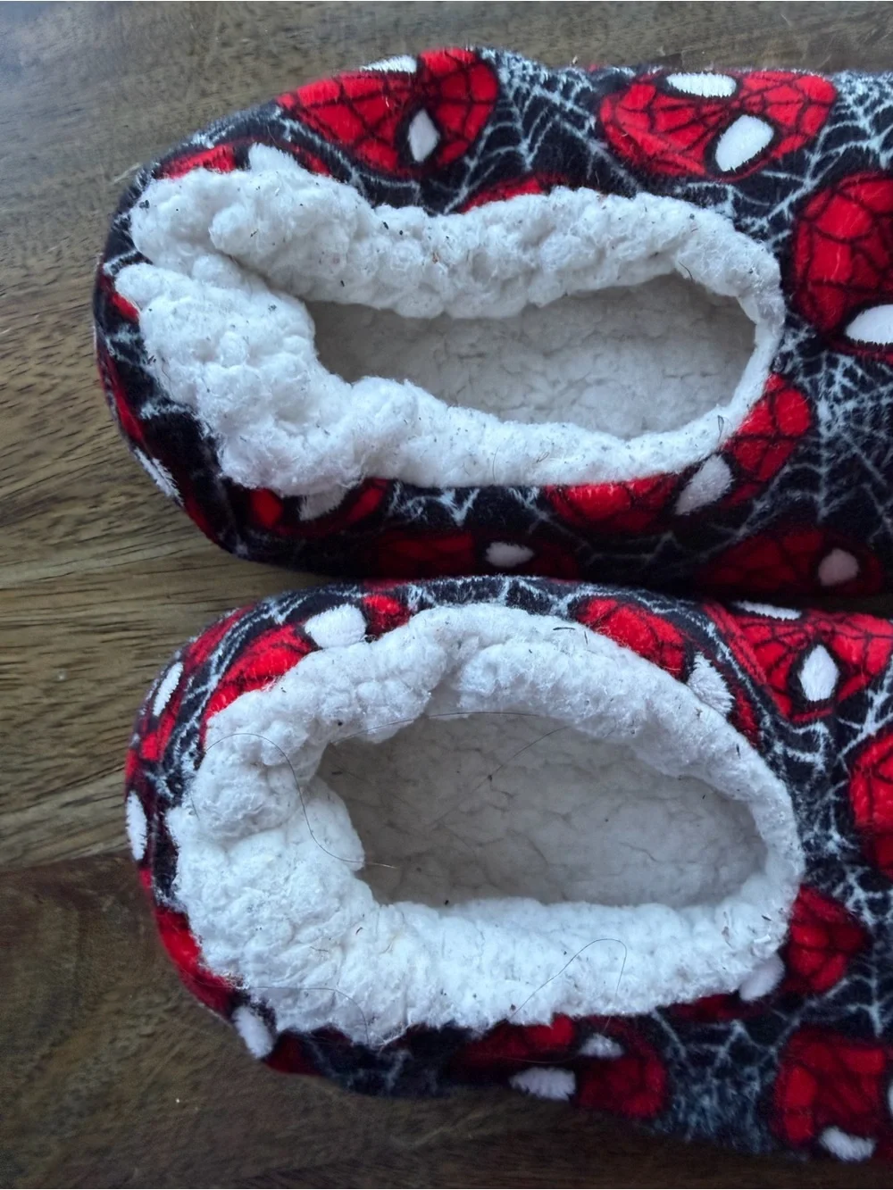 Marvel Spider-Man Red and Black Cozy Kids Slippers